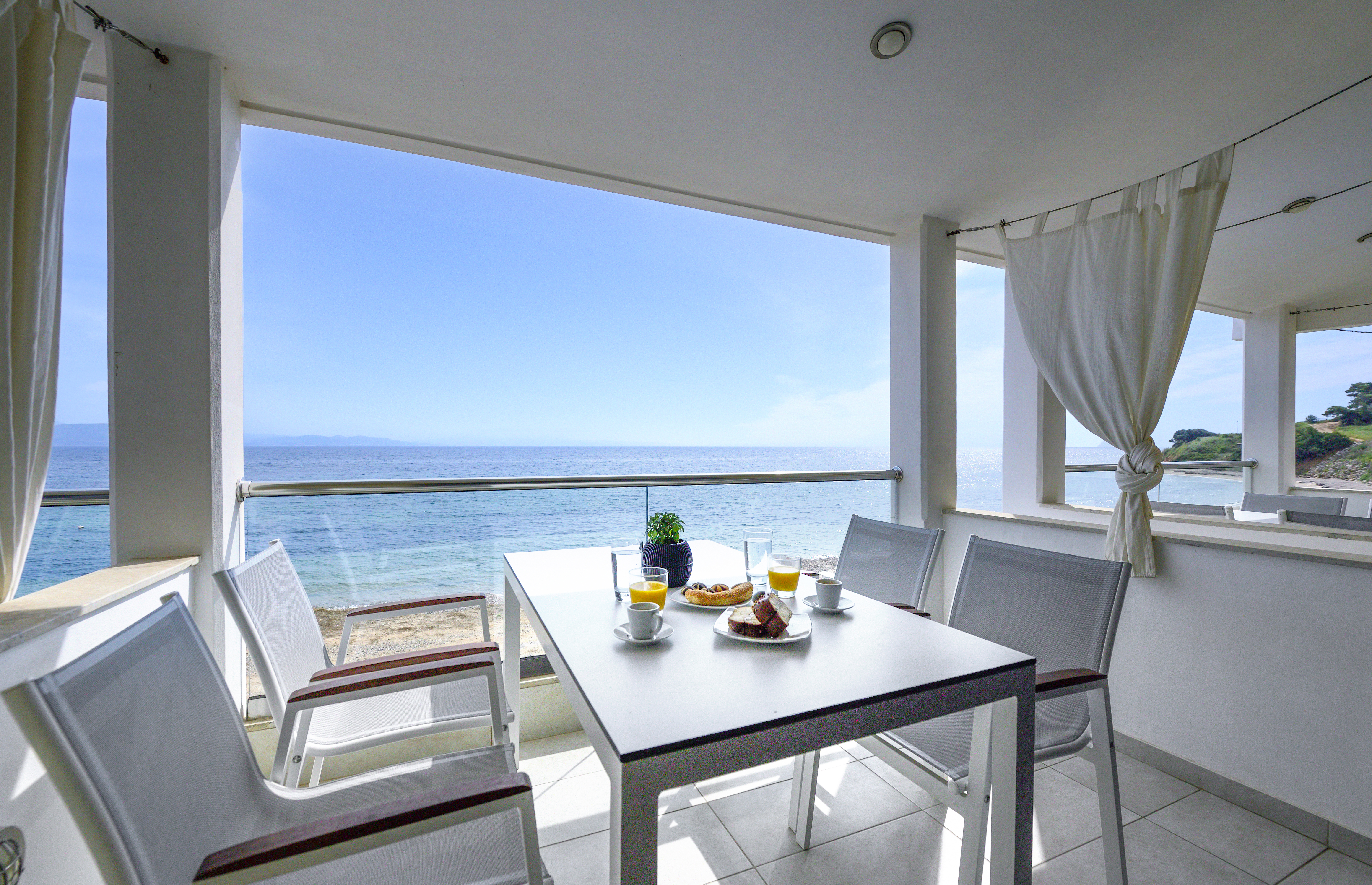 Camera, monolocale, vista sul mare
