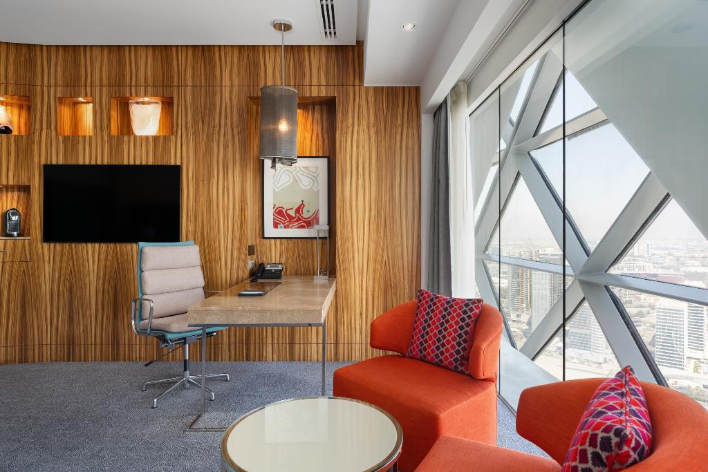 Hotel Andaz Capital Gate, Abu Dhabi, by Hyatt, Vereinigte Arabische Emirate, Abu Dhabi. Großes 1