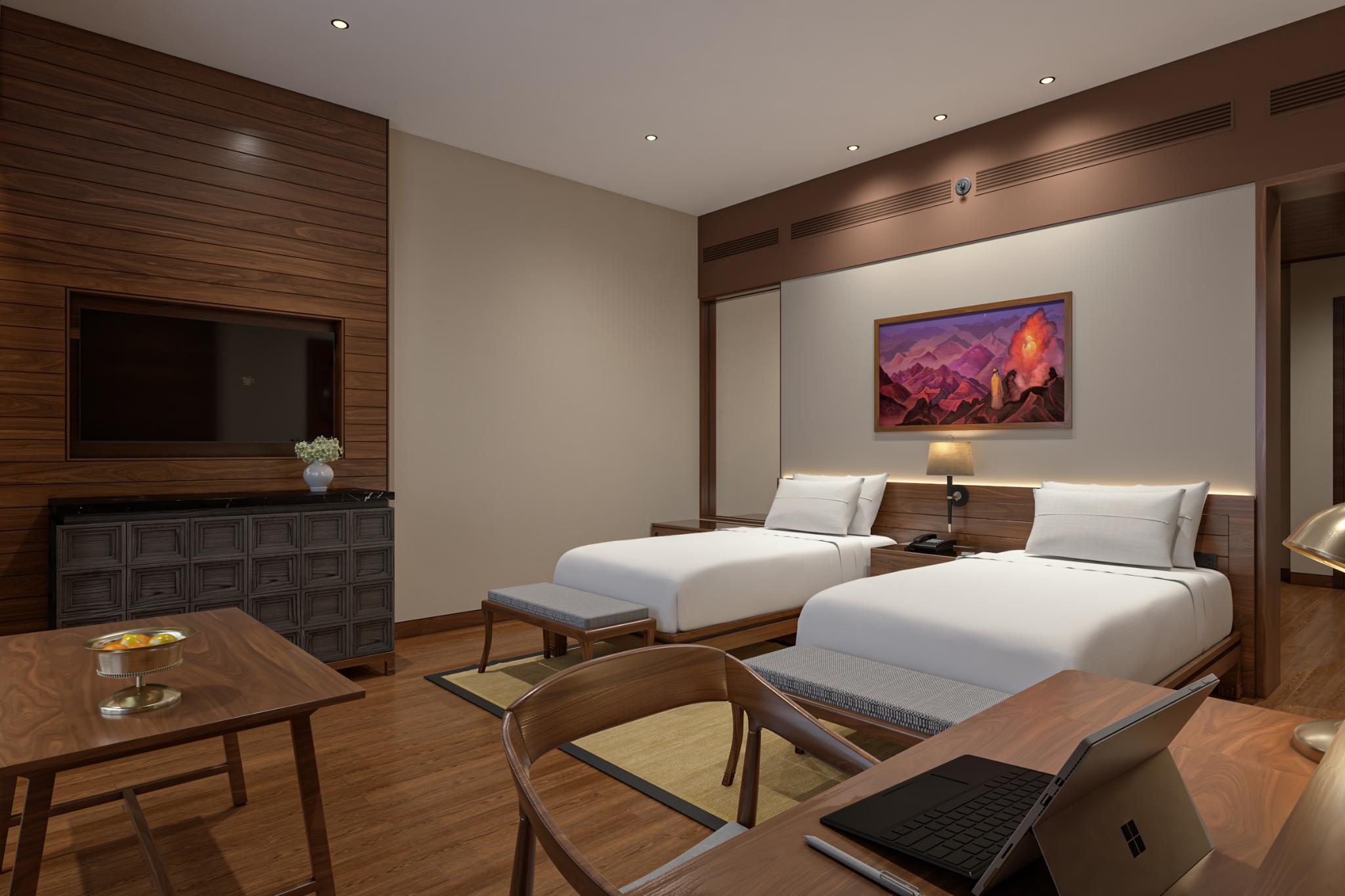 Deluxe Twin Bed Himalayan View